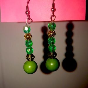 Retro St Patty’s Day Green Sexy “U can’t touch this” Earrings